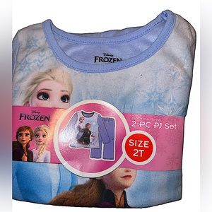 Disney Frozen Disney Girls 2pc Pajama Set Elsa Anna NEW Size 2T *see Description